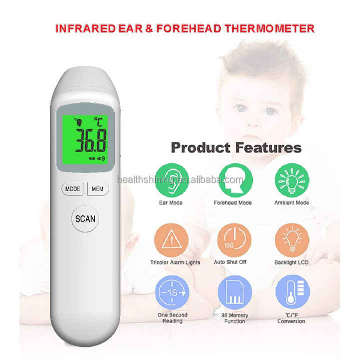 Infrared Thermometer Ear Forehead Infrared Thermometer Ear Forehead